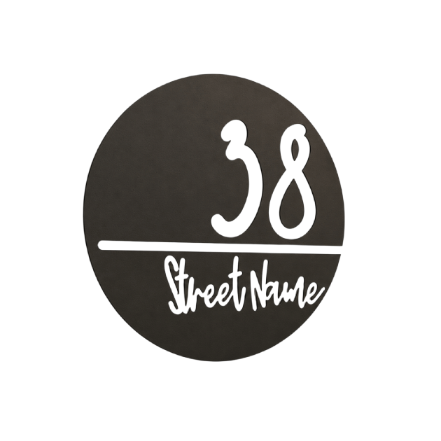 Signature 03 - House Number Plaque