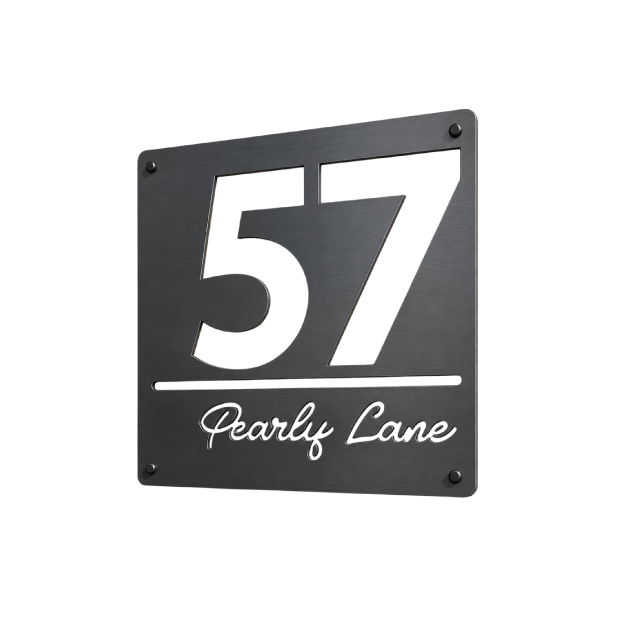 Signature 04 - House Number Plaque